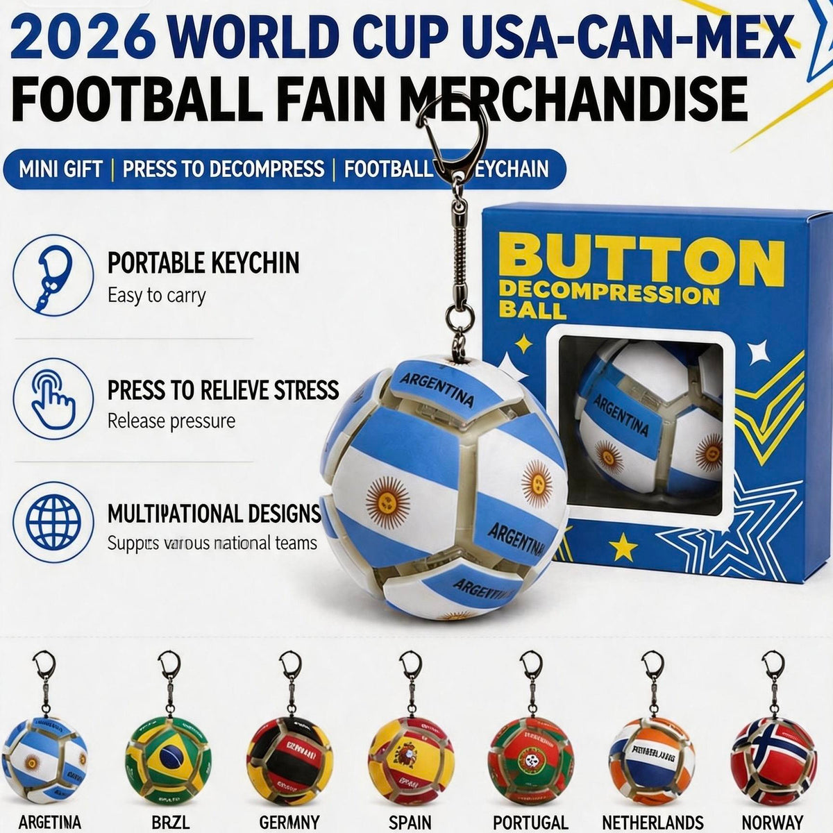 Soccer Football Keychain - product photo 1