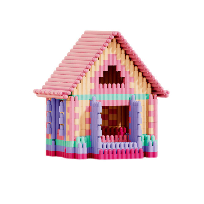 EnjoyStar Educational DIY Modern Buildings Model Toy for Girls 520 PCS Plastic Building Blocks Ages 5-7 Years