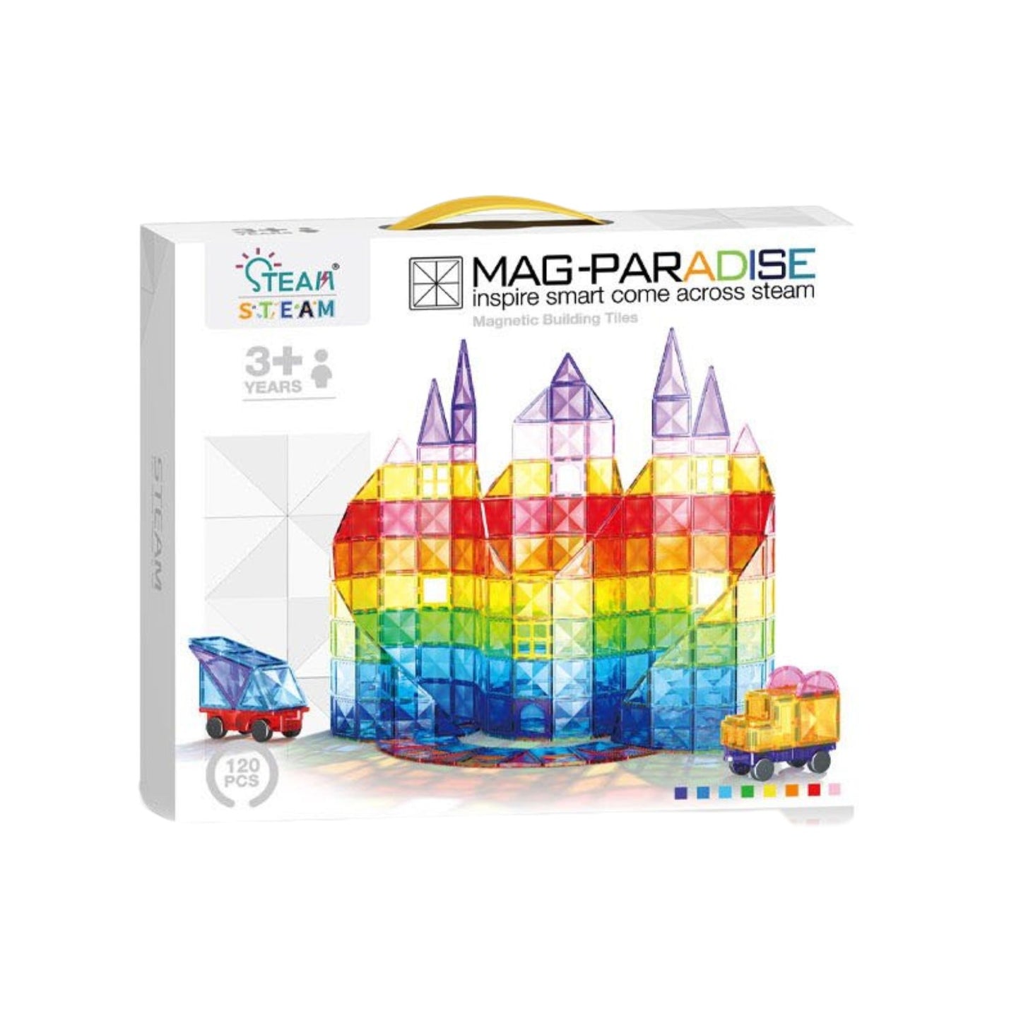 EnjoyStar Open Diamond-Shaped Plastic Stained Window Strong Magnetic Transmitting Sheet 120 PCS Ages 4-9