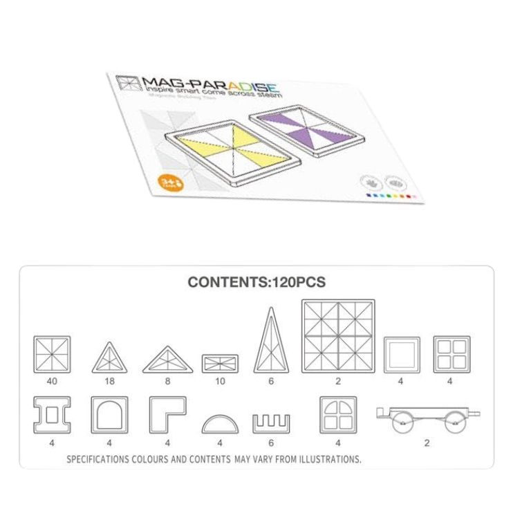 EnjoyStar Open Diamond-Shaped Plastic Stained Window Strong Magnetic Transmitting Sheet 120 PCS Ages 4-9
