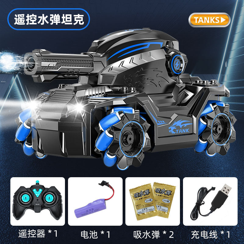 Wholesale Gesture Watch RC Water Bomb Tank 4WD Omni-Directional Stunt Remote Control Shooting Tank Toy